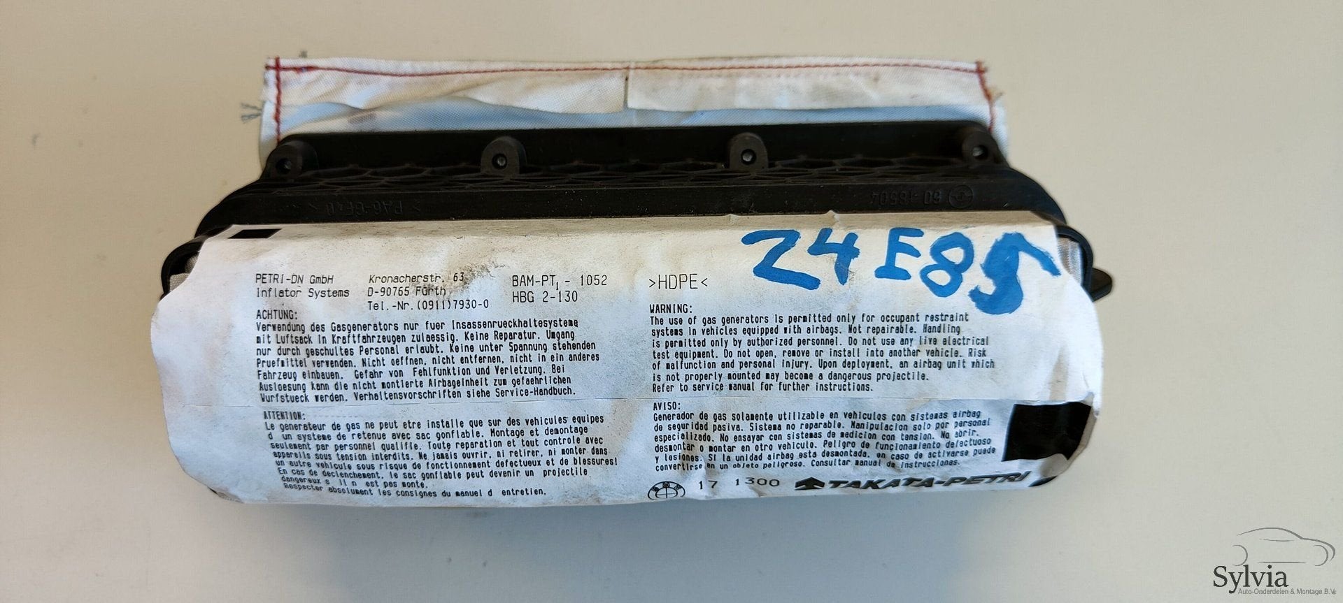 Dashboard passagier airbag BMW Z4  serie E85 E86 72127016809, Auto-onderdelen, Dashboard en Schakelaars, Gebruikt, -, -, Ophalen of Verzenden