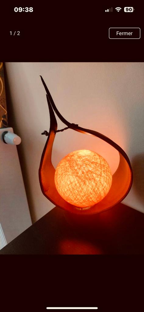 Lampe artisanale décorative, Enlèvement ou Envoi, Comme neuf