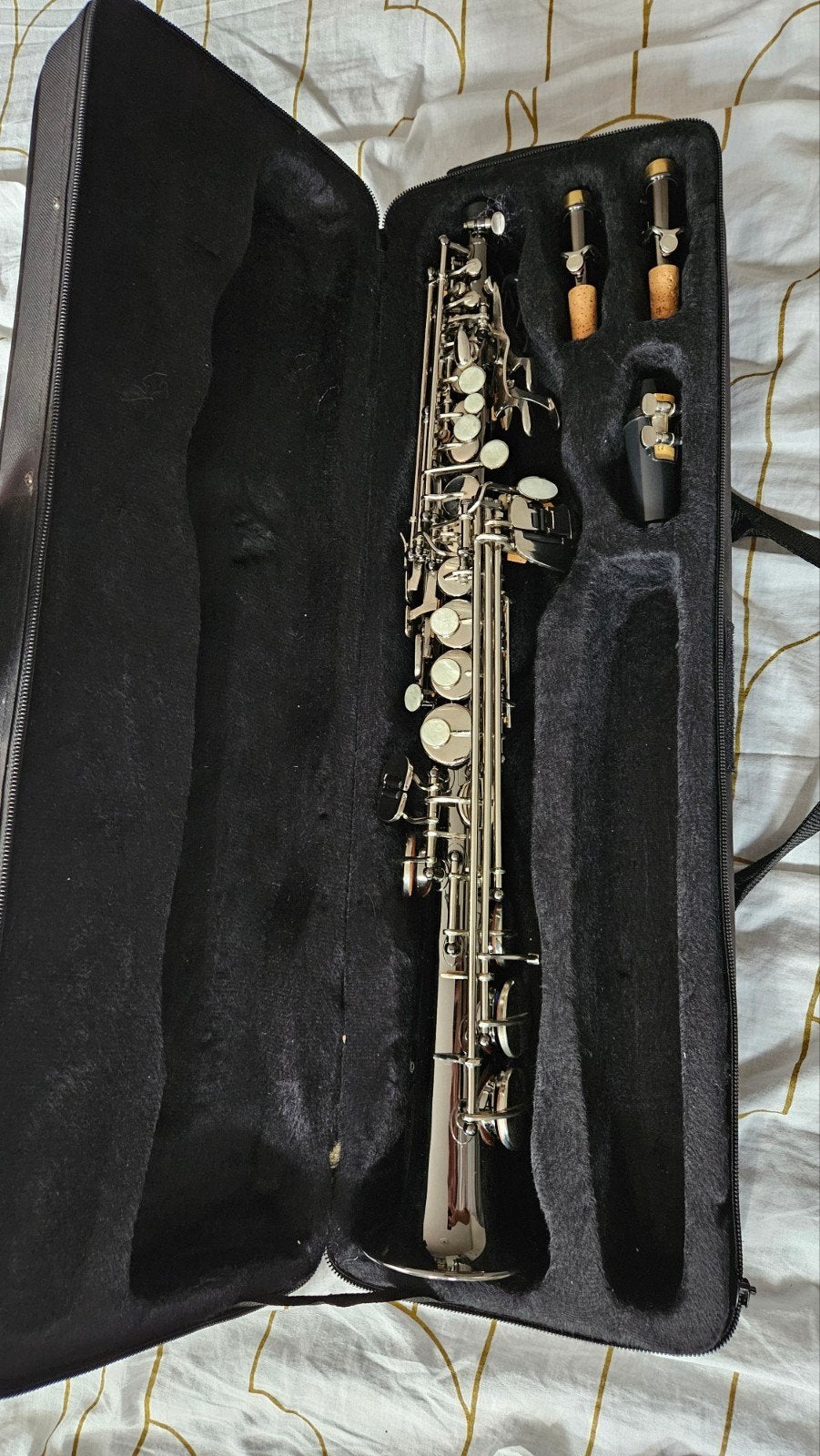Sopraansaxofoon, Muziek en Instrumenten, Ophalen, Zo goed als nieuw, Sopraan, Met koffer