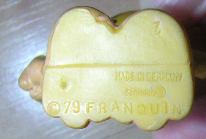 Franquin Schleich MARSUPILAMI-figuur uit 1979, Verzamelen, Ophalen of Verzenden, Guust of Robbedoes, Gebruikt, Beeldje of Figuurtje