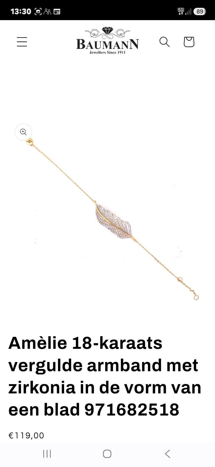juweel nieuw nooit gedragen,nieuwprijs 119 euro, Handtassen en Accessoires, Kettingen, Ophalen