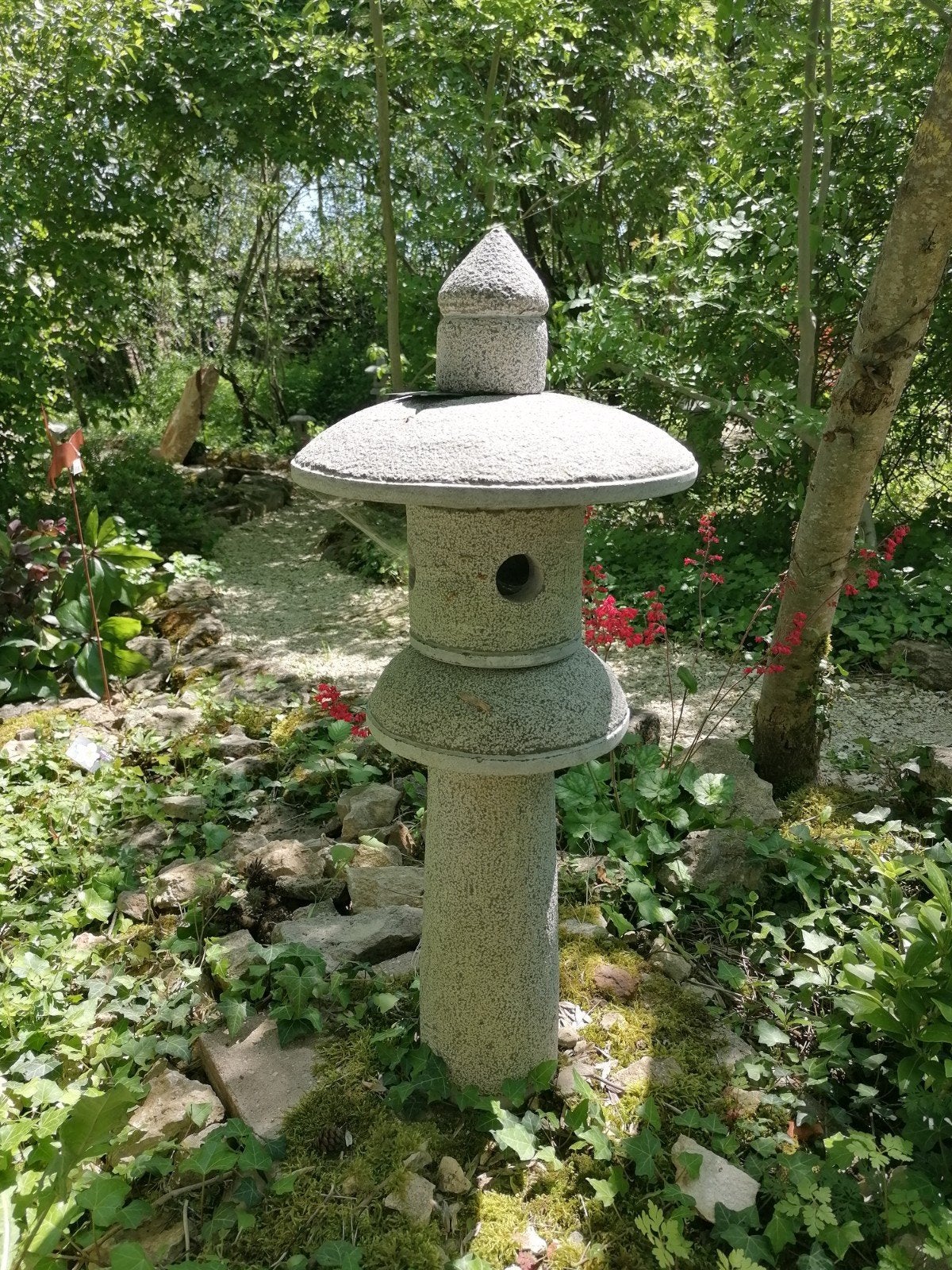 -20% Pagode pierre bleue portes ouvertes, Enlèvement, Pierre