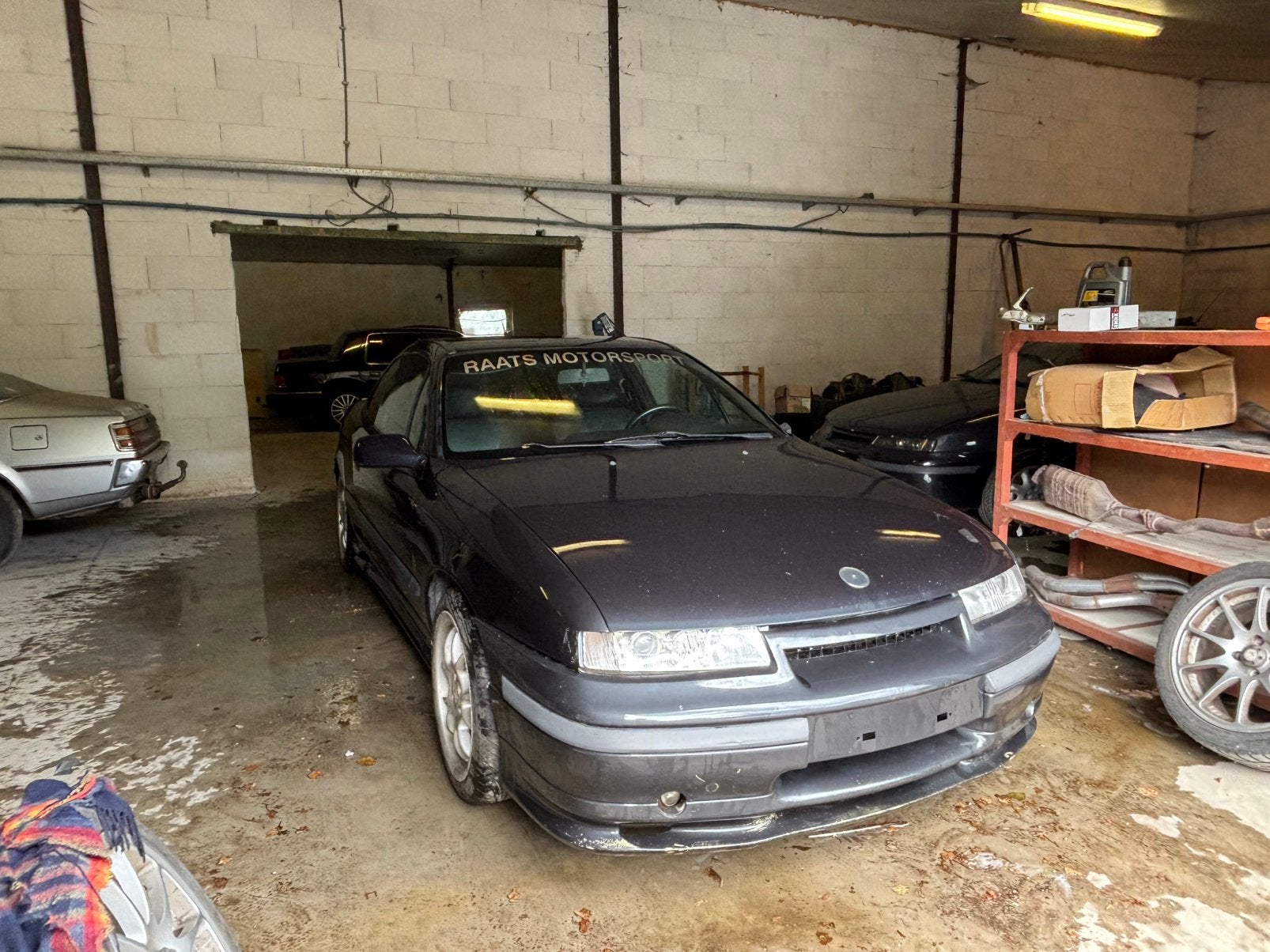 Opel Calibra 2.0i 8V Project – zeer net leder interieur, Auto's, Lichtmetalen velgen, Calibra, Zwart, Leder