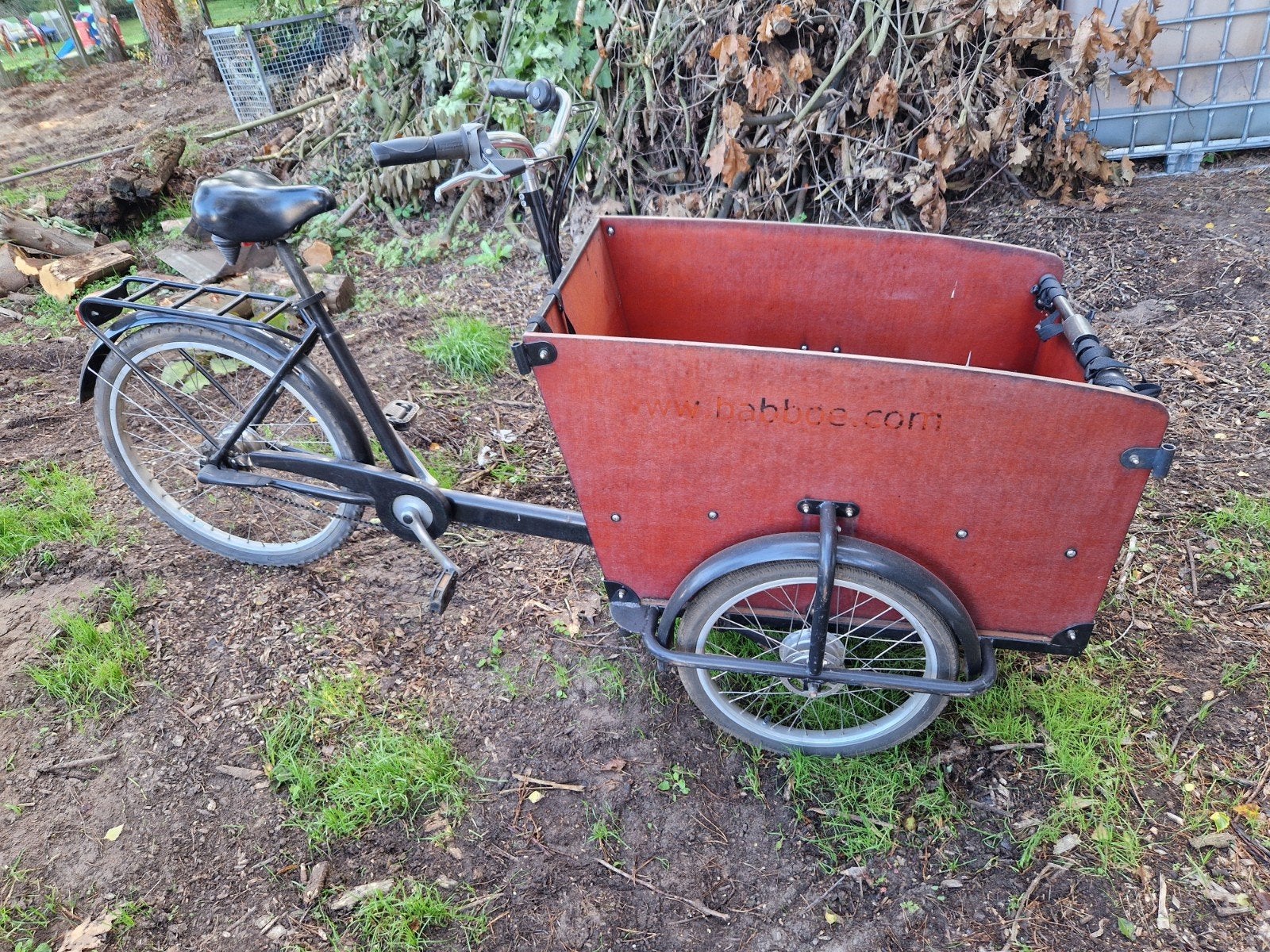 babboe bakfiets, Fietsen en Brommers, Gebruikt, Huif, Trommelrem, Ophalen