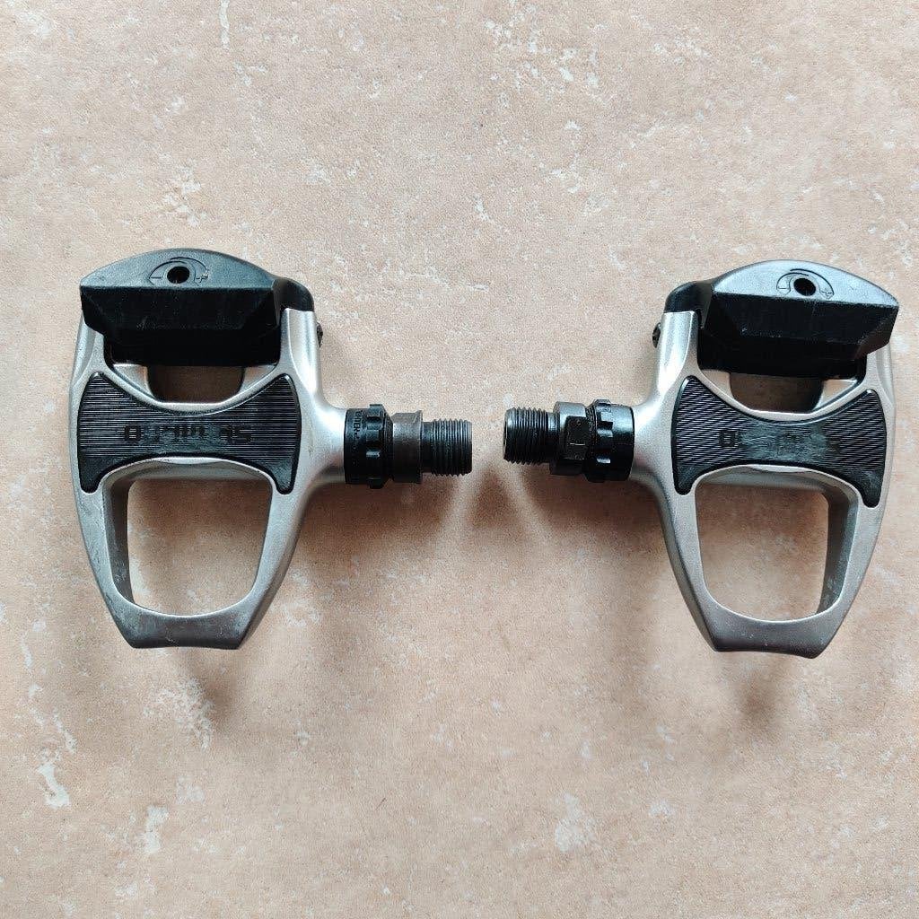 Shimano racefietspedalen, Fietsen en Brommers, Fietsonderdelen, Ophalen of Verzenden, Zo goed als nieuw, Crankstel of Pedalen