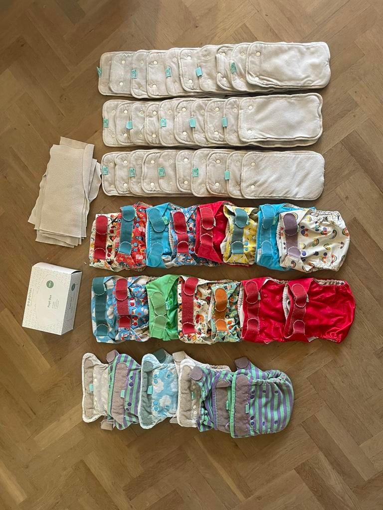 Groot pakket wasbare luiers, Kinderen en Baby's, Ophalen of Verzenden, Gebruikt