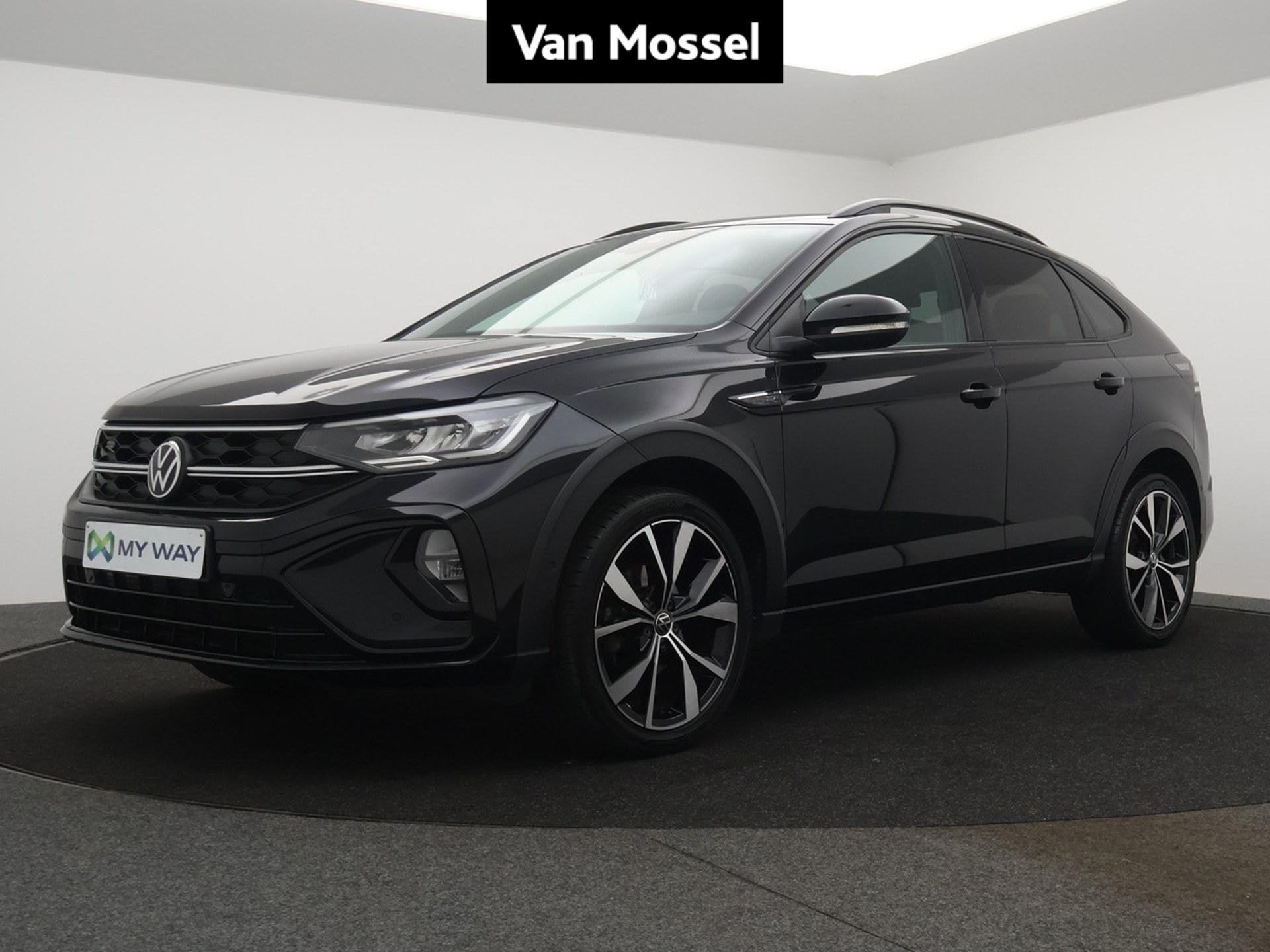 Volkswagen Taigo 1.0 TSI 81KW DSG R-Line Business, Auto's, Stof, Gebruikt, Emergency brake assist, Zwart