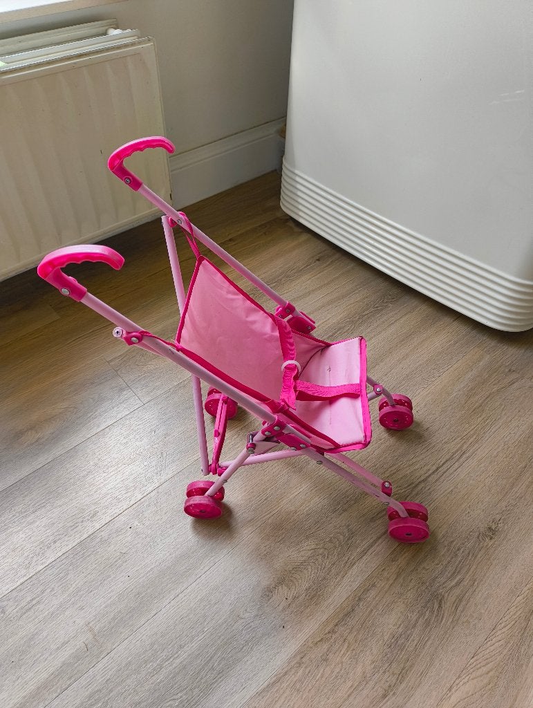 Opvouwbare poppenwagen, Kinderen en Baby's, Speelgoed | Poppen, Ophalen of Verzenden, Gebruikt, Overige typen