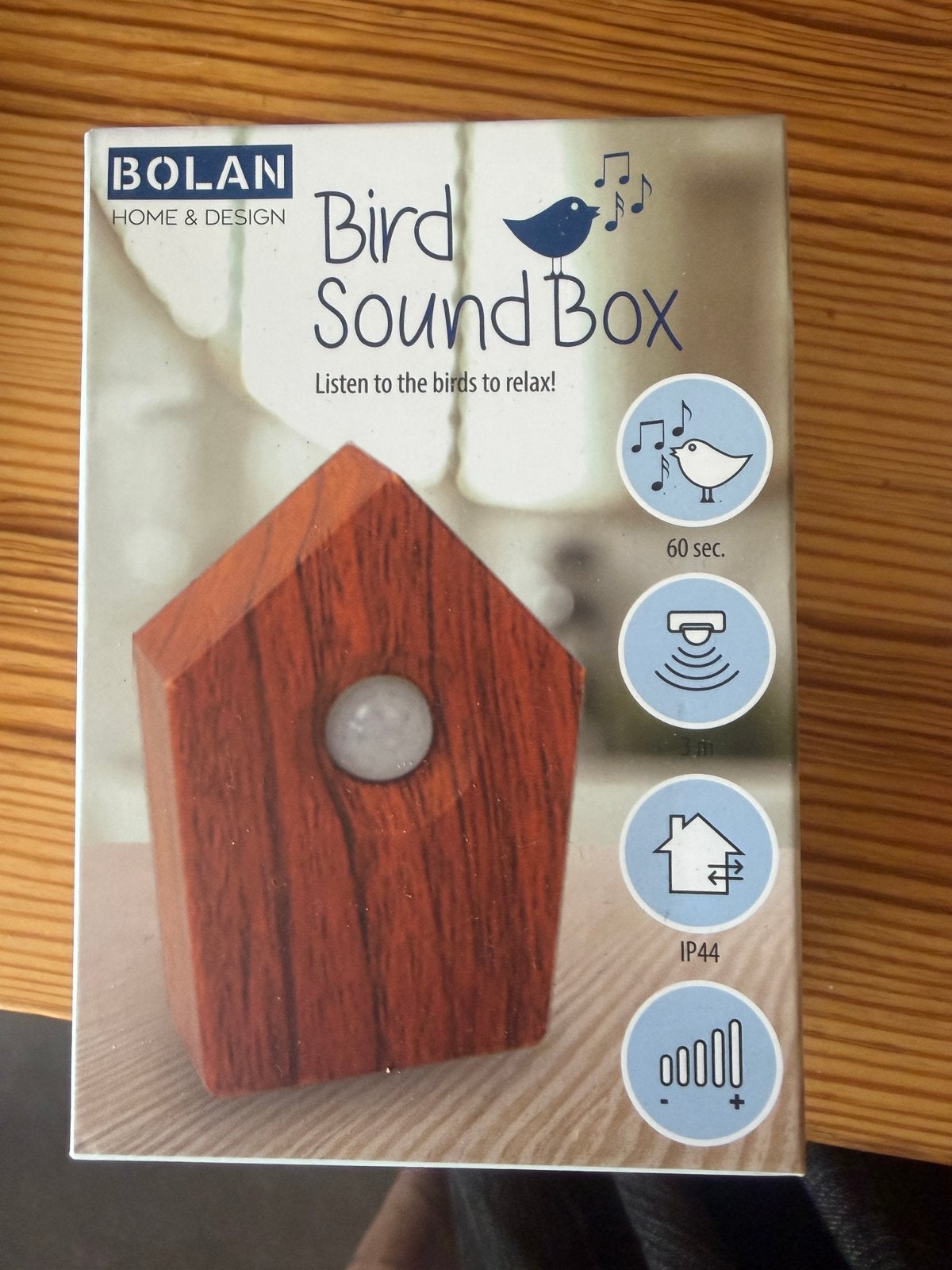 Bird sound bord met sensor (vogelgeluid), Jardin & Terrasse, Éclairage extérieur, Neuf, Batterie, Synthétique, Enlèvement