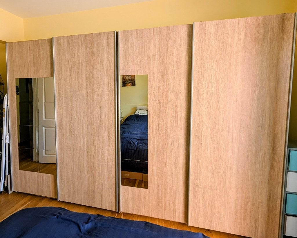 Garde-robes, Maison & Meubles, Avec tablette(s), 100 à 150 cm, Utilisé, Autres essences de bois