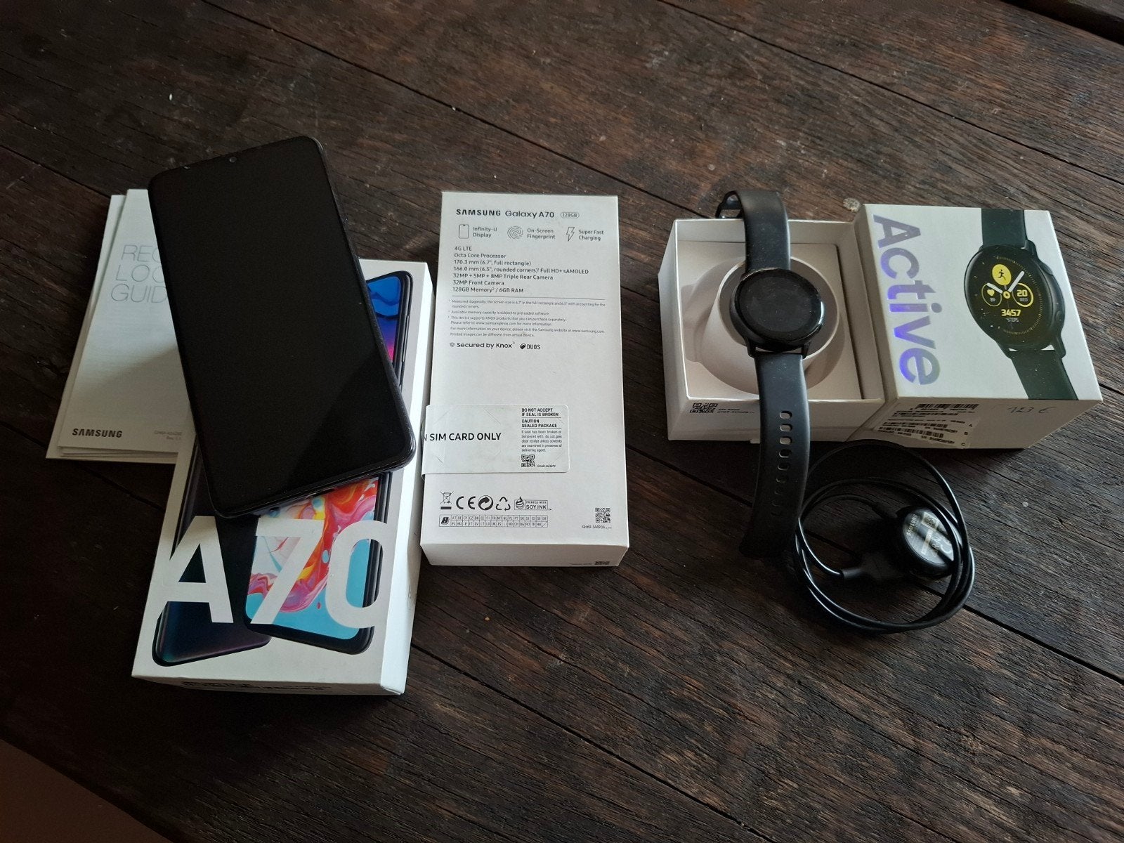 Gsm Samsung A70 +GALAXY WATCH Active, Ophalen