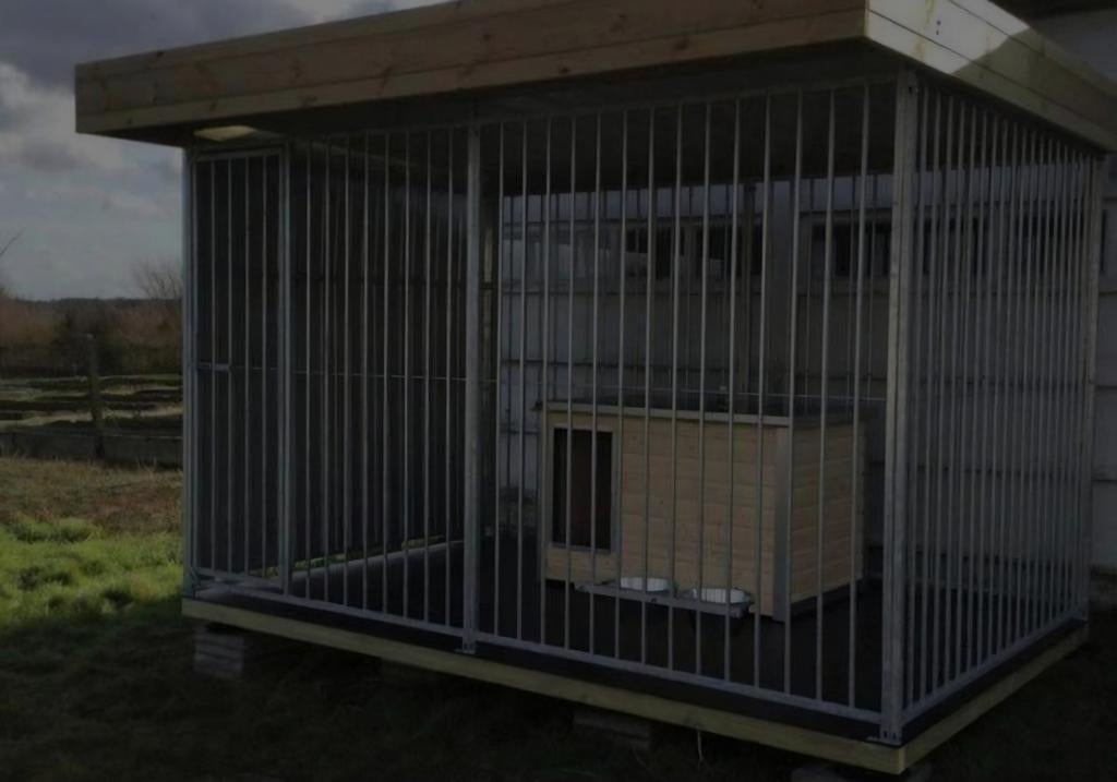 Hondenkennel met 5cm spijlafstand 3mx2m, Ophalen, Hondenkennel, 110 cm of meer, 100 cm of meer