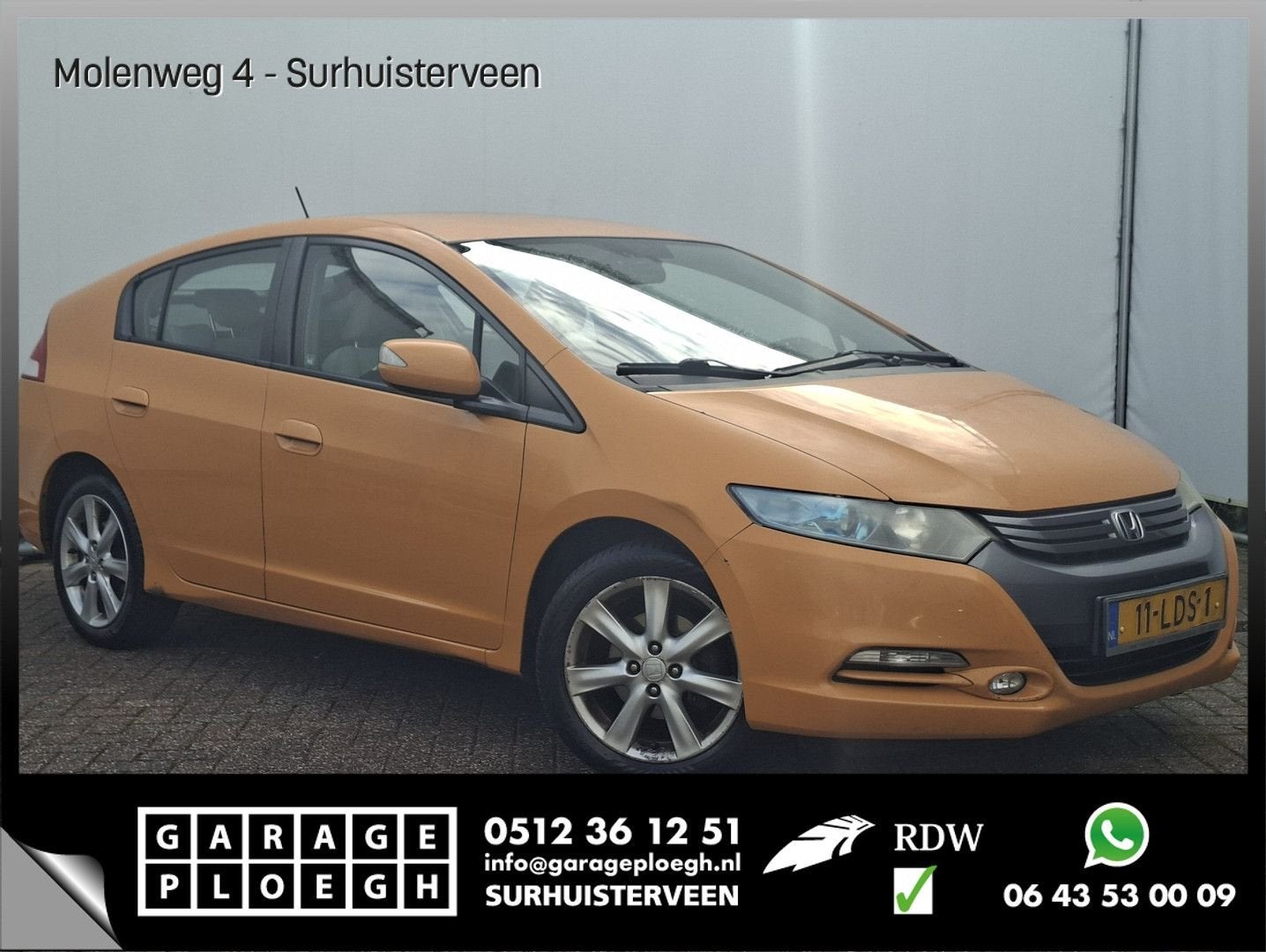 Honda Insight 1.3 Elegance Automaat Cruise Clima Stoelverw O, Auto's, Bedrijf, Berline, Hybride Elektrisch/Benzine, Insight