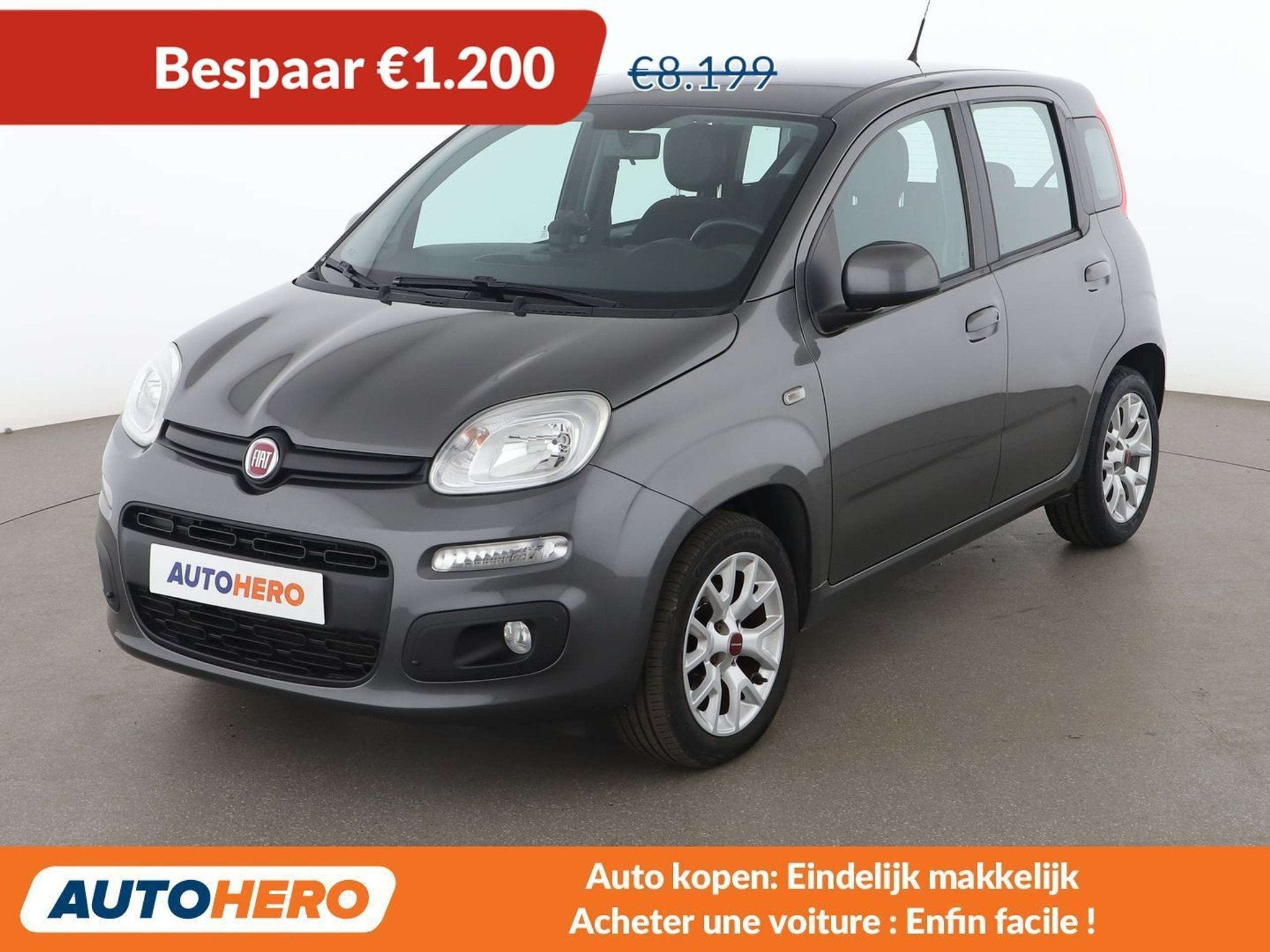 Fiat Panda 1.2 Lounge (année de construction 2016), 1242 cm³, Argent ou Gris, Achat, Panda
