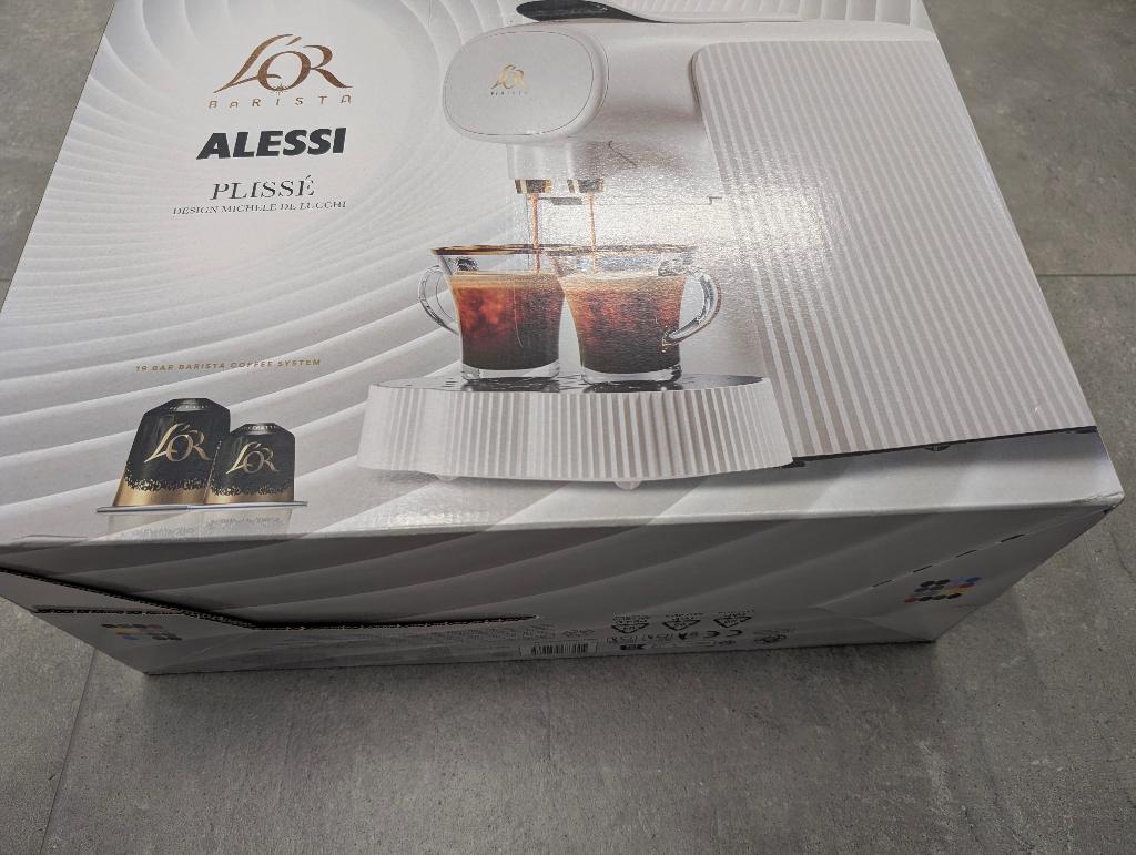 Alessi Koffiecupmachine Plissé (nieuw) € 100, Enlèvement ou Envoi, Neuf, Machine à espresso, Dosettes et capsules de café