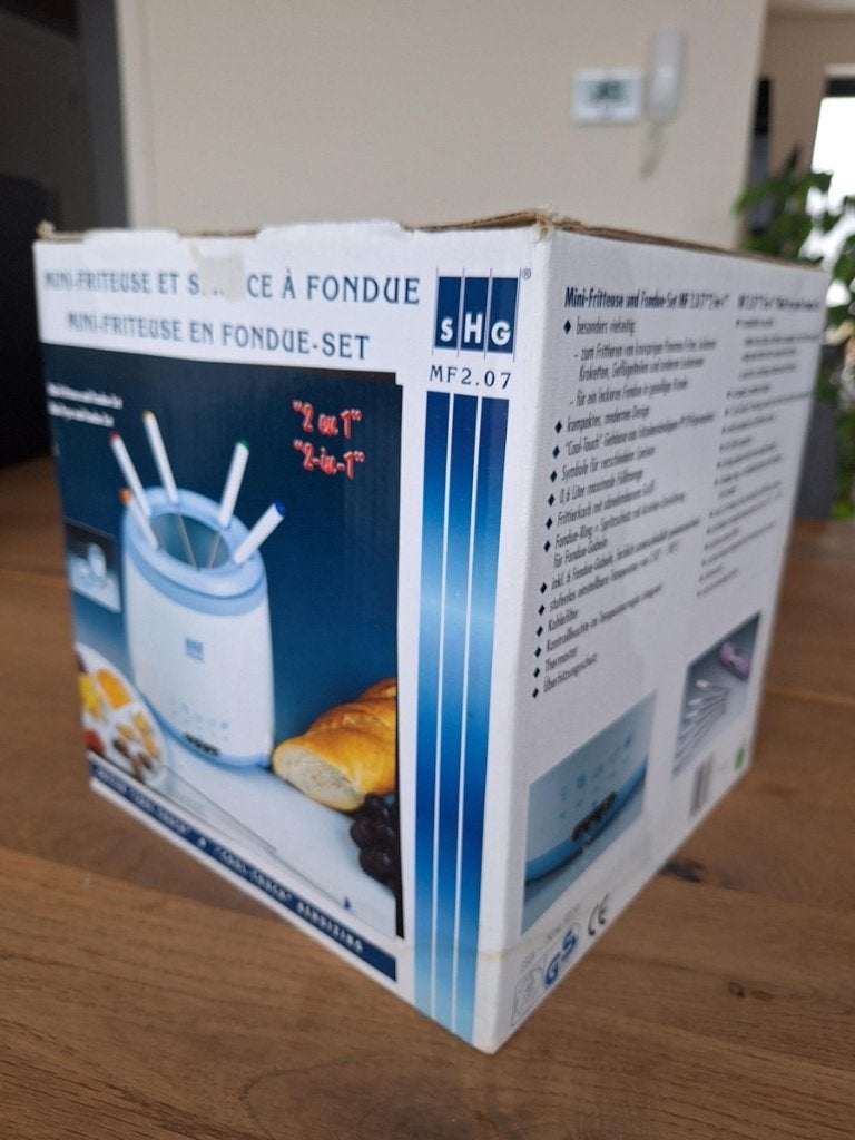 Mini friteuse en fondue set, Electroménager, Moins de 1 litre, Enlèvement ou Envoi, Comme neuf