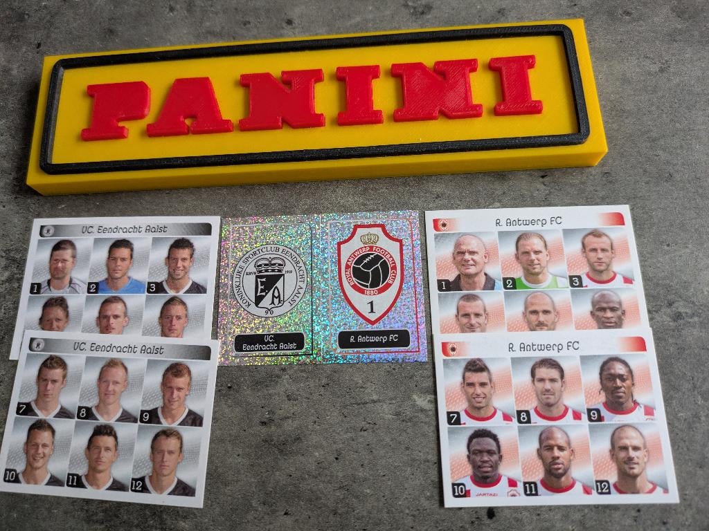 Panini FOOTBALL 2013 5 AUTOCOLLANTS ANTWERP /EENDRACHT AALST, Enlèvement ou Envoi, Neuf