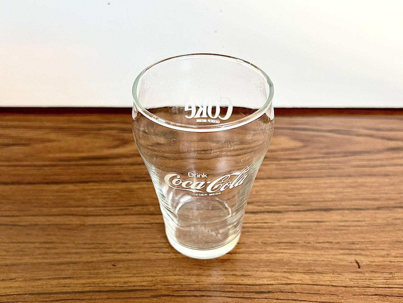 Vintage Coca Cola glas klein retro, Verzamelen, Ophalen, Gebruikt, Frisdrankglas