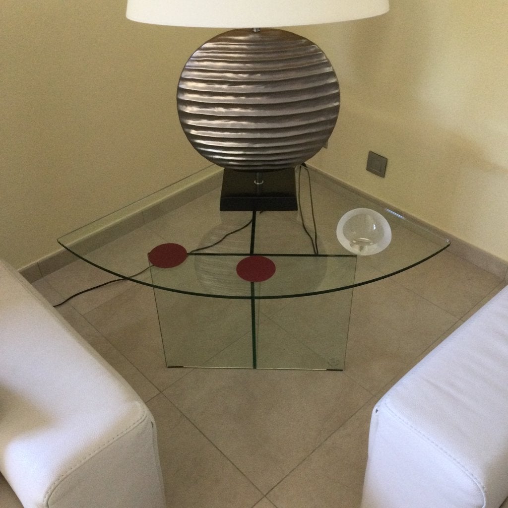 Table de salon en verre, Maison & Meubles, Moins de 50 cm, 50 à 100 cm, Comme neuf, Verre