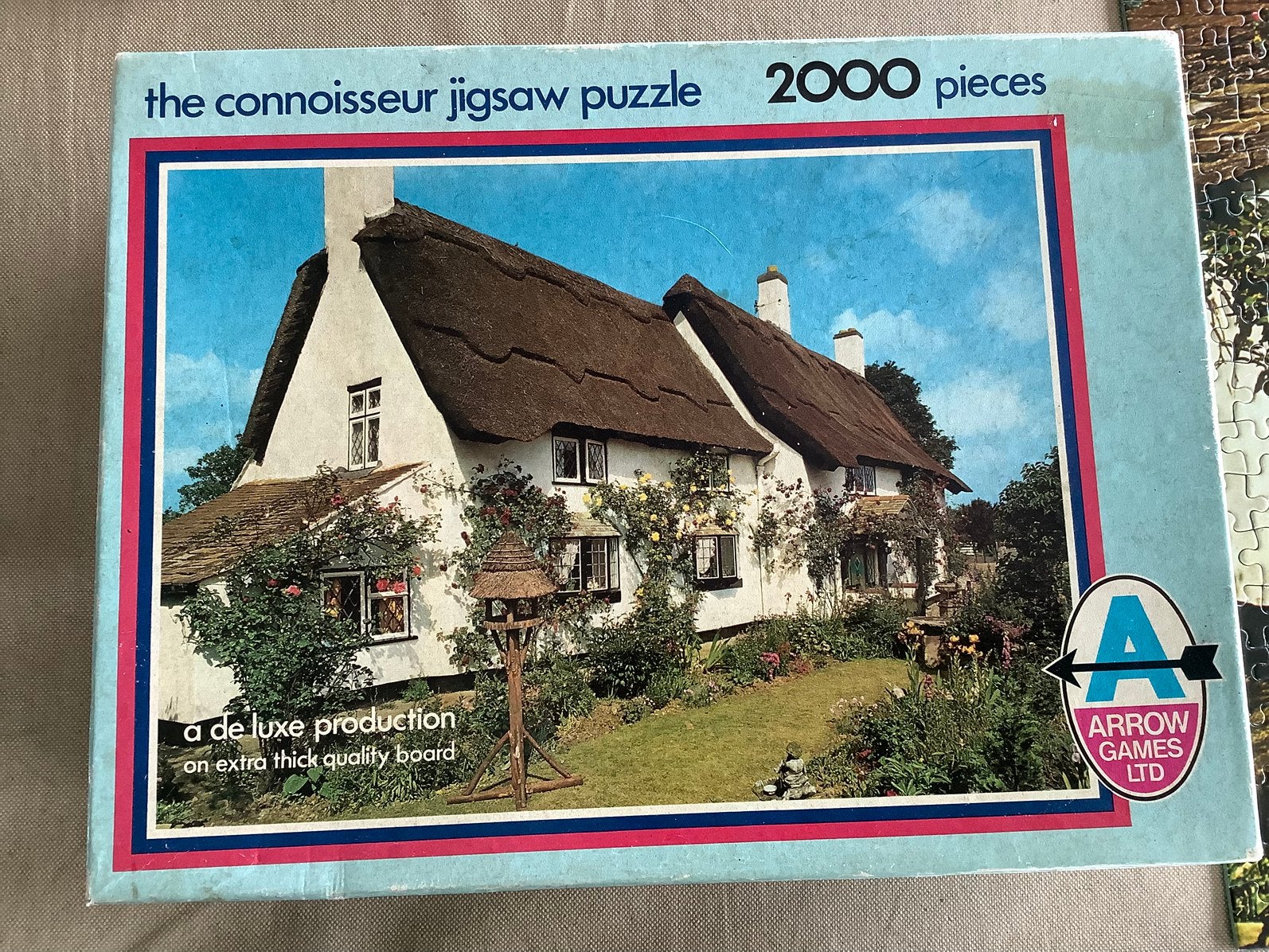 Puzzel 2000 stuks English cottage - luxe editie, Ophalen, Meer dan 1500 stukjes, Gebruikt, Legpuzzel