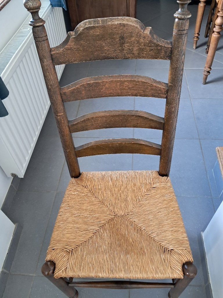 table et chaises salle à manger, Enlèvement, Utilisé, Chêne
