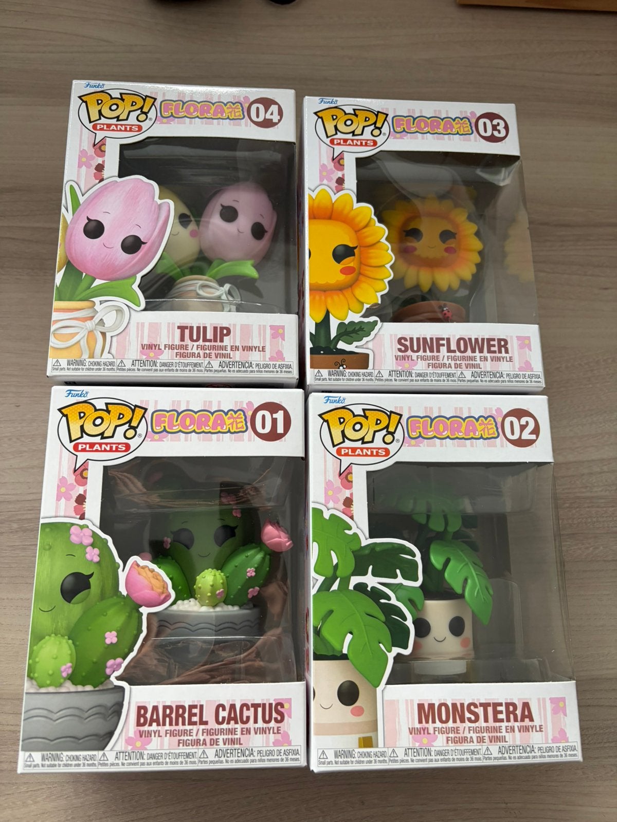 Funko Pop Plants Flora Complete Set 4 Figures 01 02 03 04, Enlèvement ou Envoi, Comme neuf