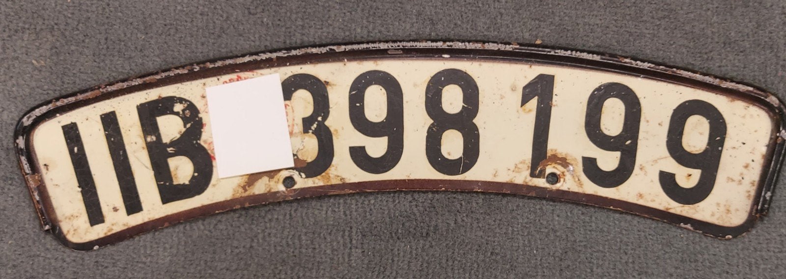 Ancienne plaque de moto Allemande d'avant guerre