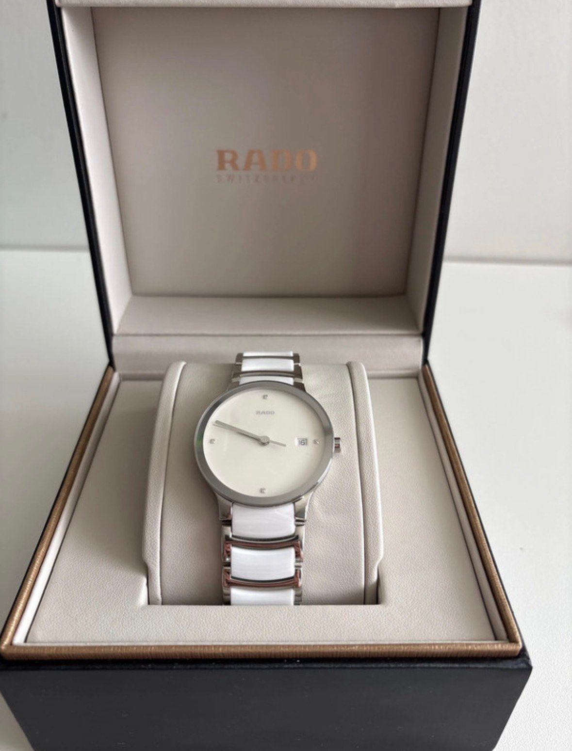 Rado centrix 38mm herenhorloge, Handtassen en Accessoires, Horloges | Heren, Overige merken, Overige materialen, Polshorloge, Overige materialen