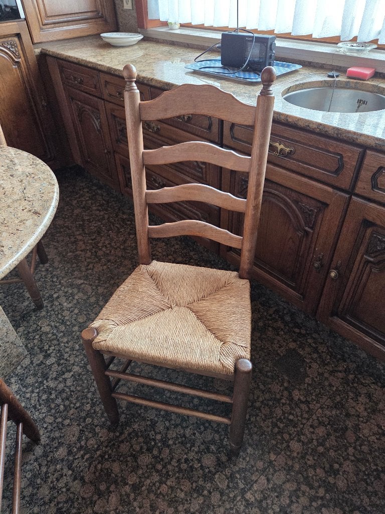 Chaise, Enlèvement, Utilisé, Osier ou Rotin, Quatre
