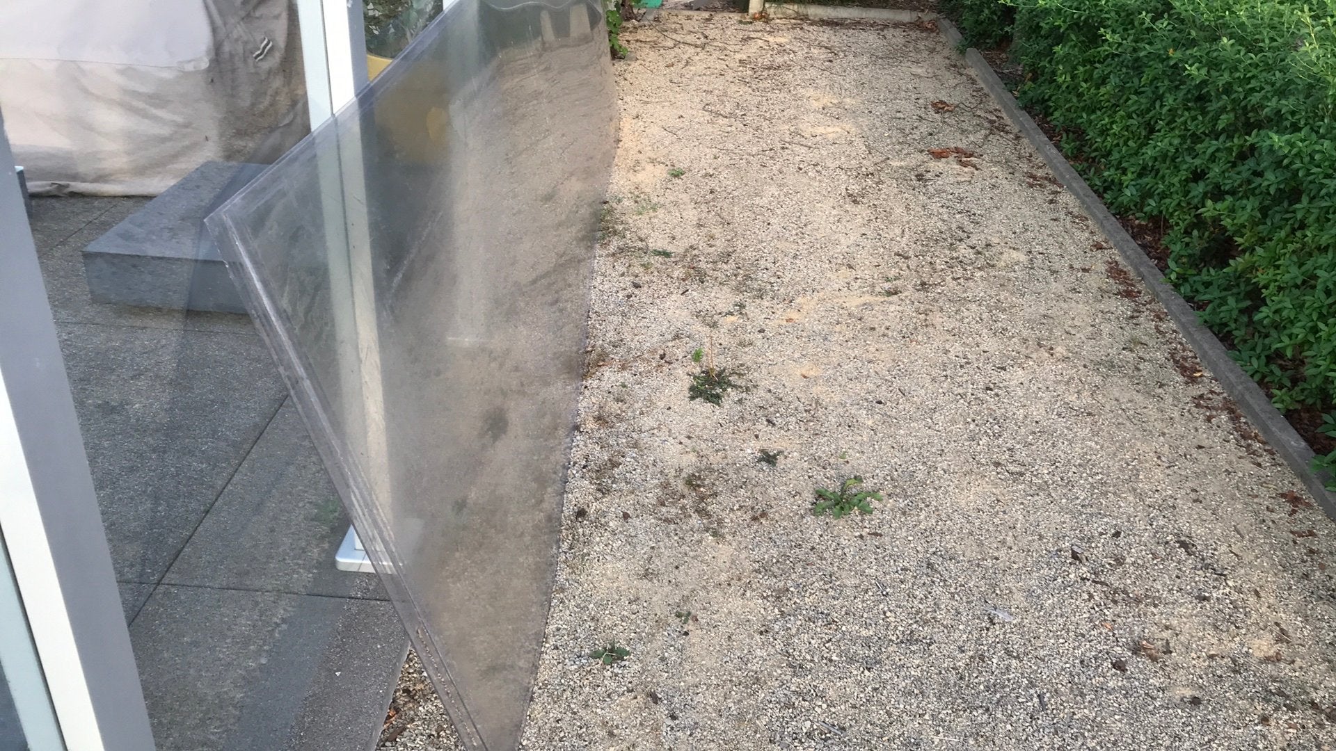 Plexiplaten 4mm dik ze moeten weg, Ophalen, Gebruikt
