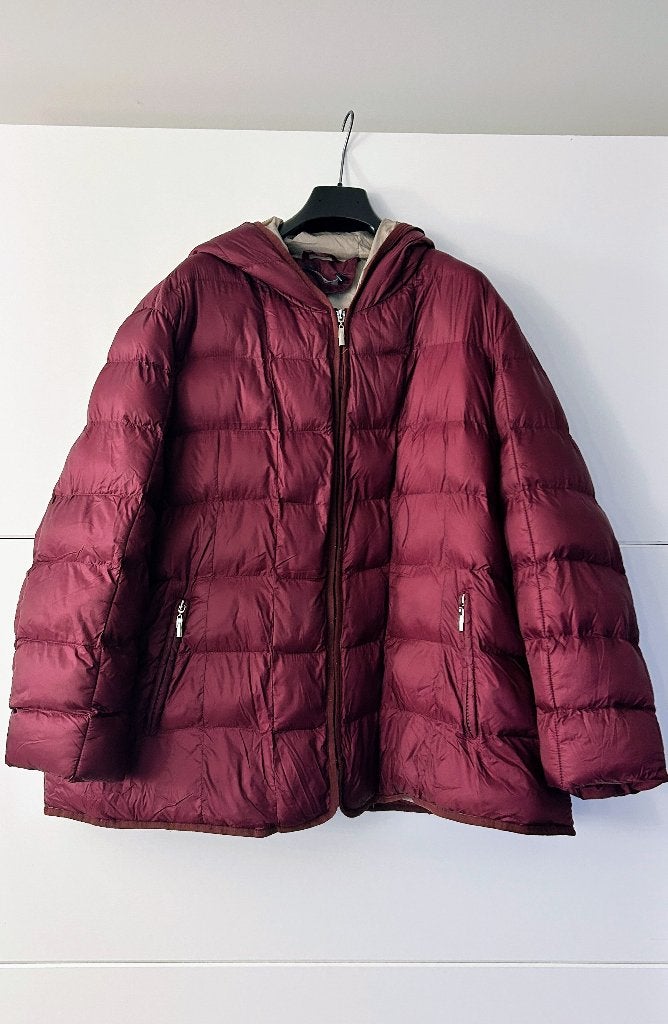 Paprika bordeaux jas met beige voering, Rouge, Veste ou Manteau, Enlèvement ou Envoi, Comme neuf