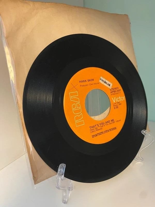 Hank Snow – That's You And Me / Brand On My Heart, CD & DVD, Vinyles Singles, Envoi, Utilisé, Country et Western