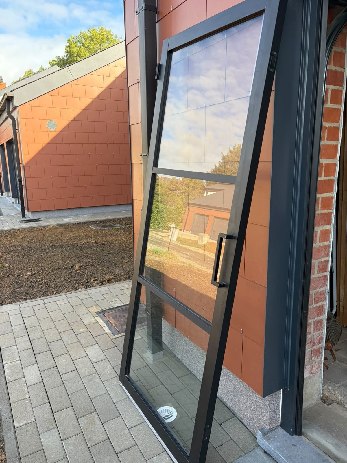 Porte intérieure vitrée,  83 cm , ESG, Bricolage & Construction, Enlèvement ou Envoi, 75 à 150 cm, Comme neuf, Autres types