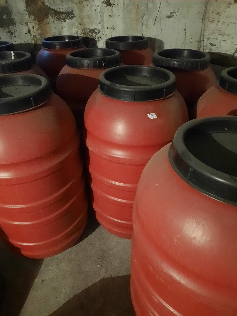 10 vaten van 220 liter, Ophalen, Gebruikt