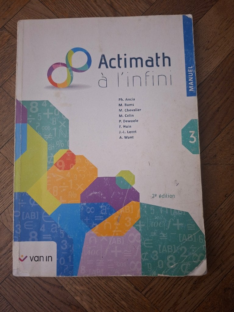 Actimath 3e, Gelezen, ASO, Wiskunde A, Van in