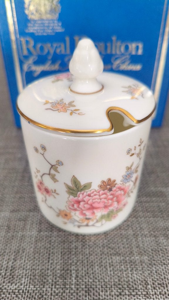 Vintage Royal Doulton Canton patroon - potje, Vintage, Comme neuf, Enlèvement, Porcelaine