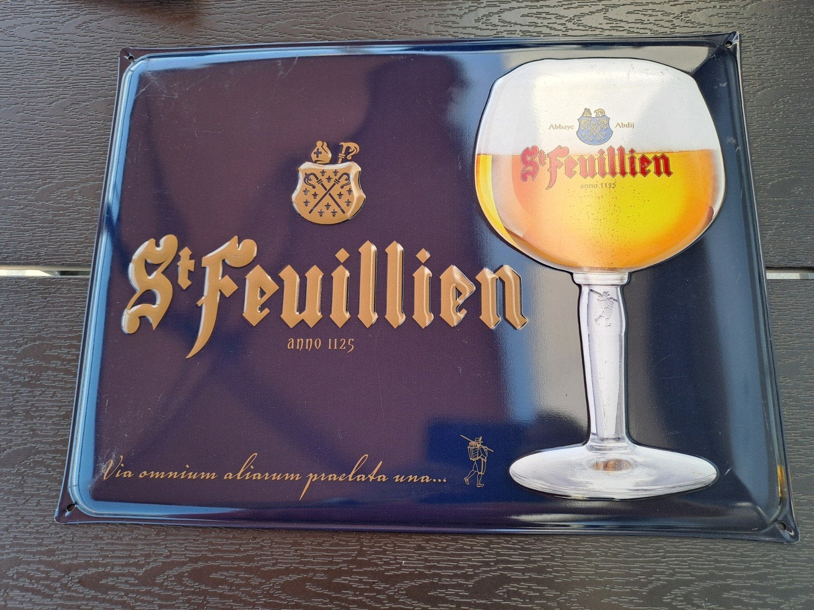 Panneau publicitaire St.Feuillien anno 1125, Collections, Enlèvement ou Envoi