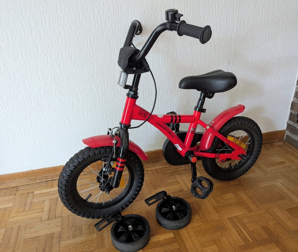 Kinderfiets 12 inch, Fietsen en Brommers, Ophalen, Zo goed als nieuw, Minder dan 16 inch, Zijwieltjes