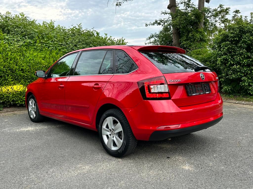 Skoda Rapid Automatique 1.0 Essence 2018 €6d 127.000km GPS, Autos, Rouge, Achat, Euro 6, Entreprise