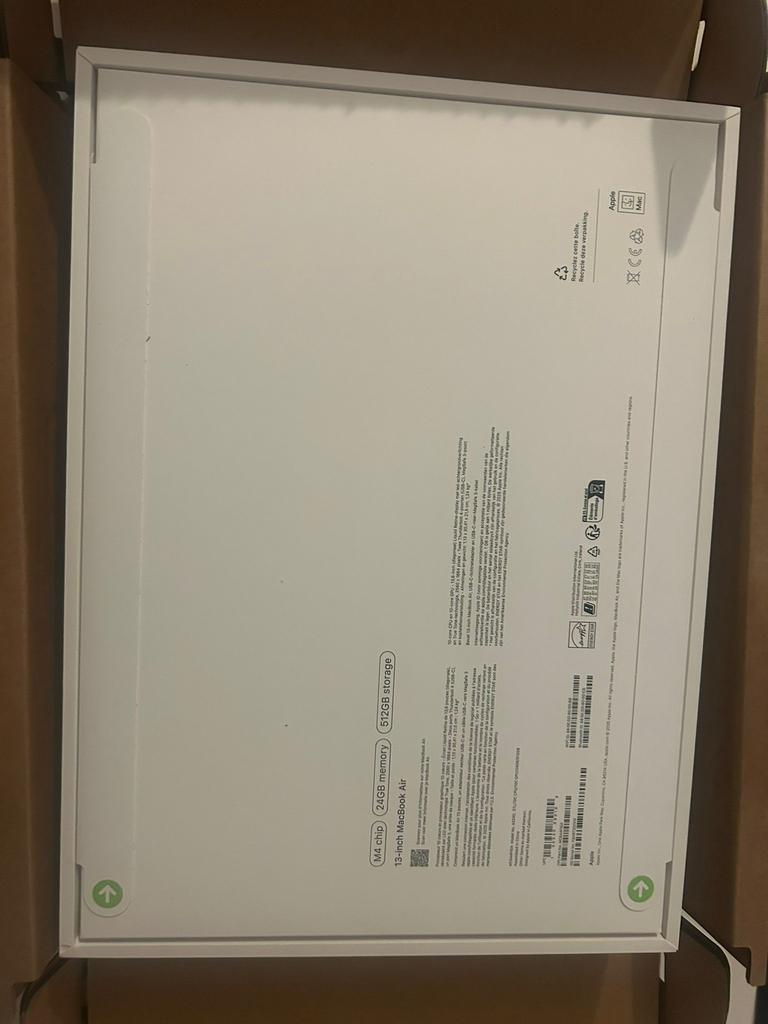 Apple Macbook MBA 13 M4 24 512 STL, Ophalen, Nieuw, MacBook