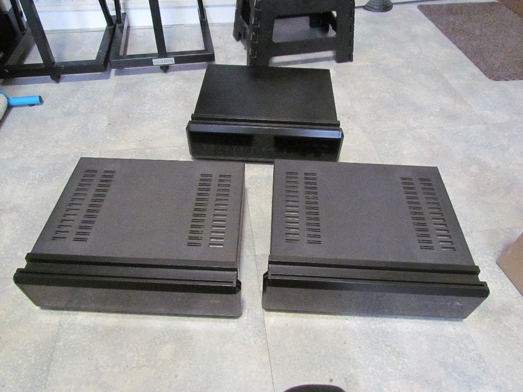VERSTERKER + VOORVERSTERKER AVI S 2000MP--S2000mm, Audio, Tv en Foto, Versterkers en Ontvangers, Ophalen, Gebruikt, Stereo, 120 watt of meer