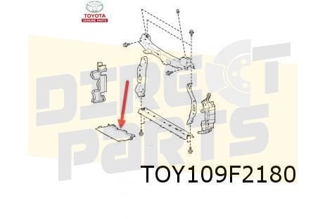 Toyota Aygo X (3/22-) luchtgeleider radiateur onder Originee, -, Verzenden, -, Nieuw