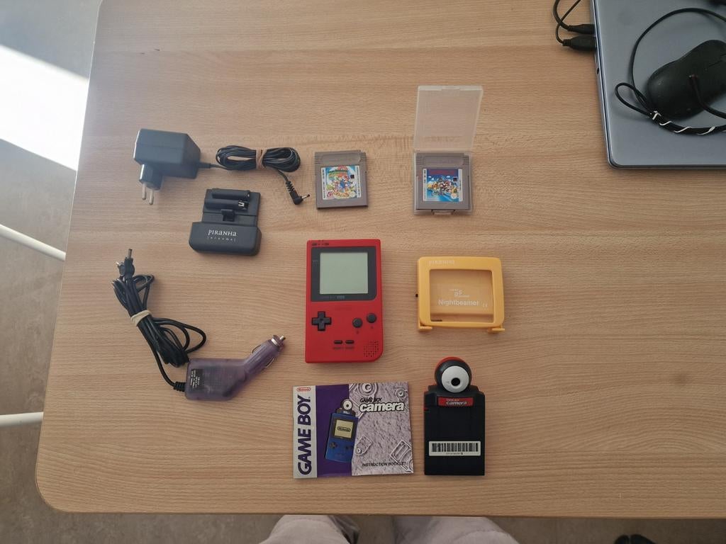 Gameboy pocket met accessoires en met printer en camera, Enlèvement ou Envoi, Utilisé, Game Boy Pocket, Avec jeux