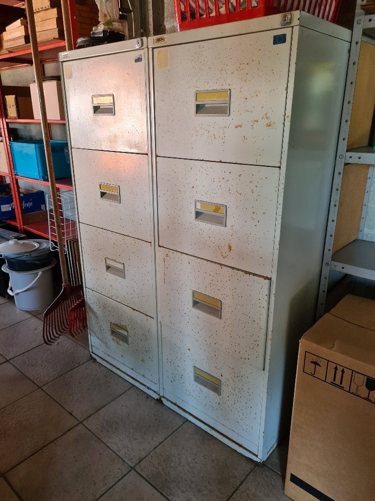 Metalen archiefkasten, Ophalen, Minder dan 50 cm, Gebruikt, 100 tot 150 cm