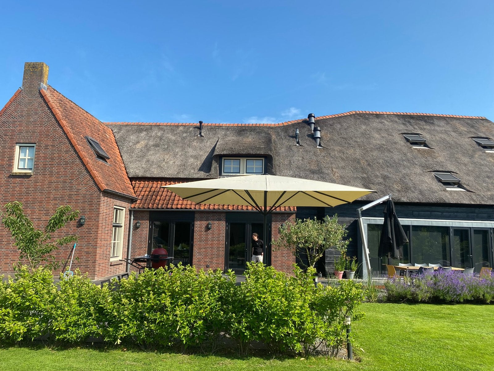 Horeca parasol najaar voordeel prijzen, Ophalen of Verzenden, Zo goed als nieuw