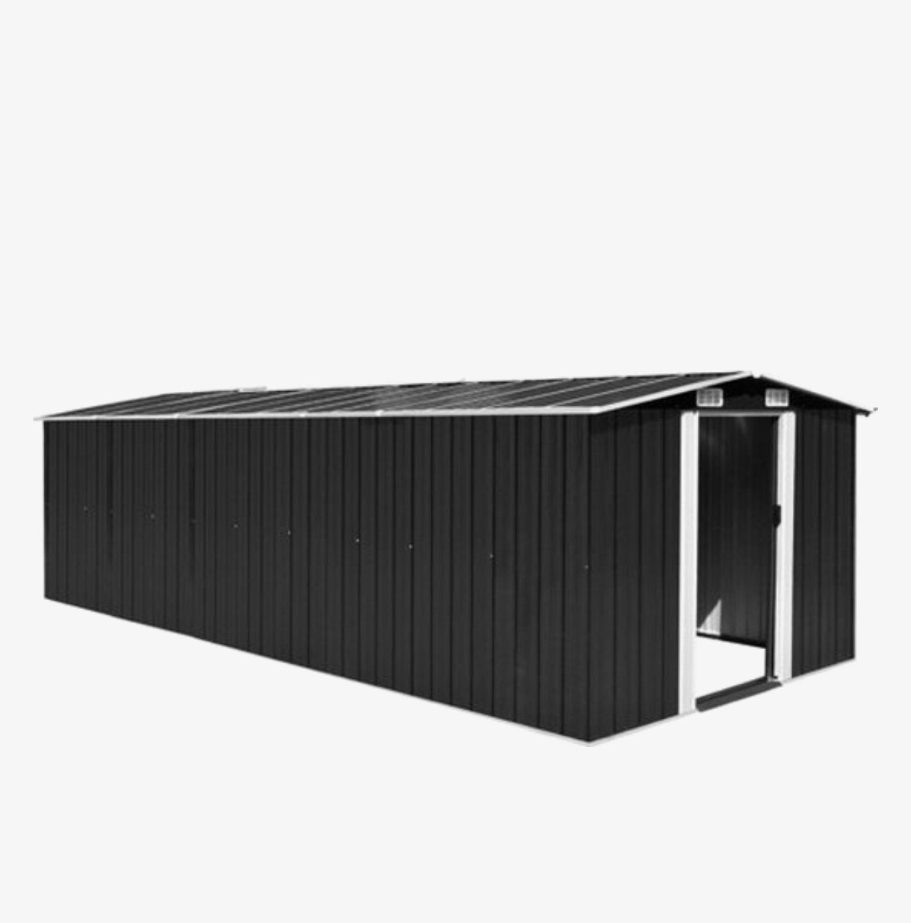 Tuinschuur antraciet 257x779x181, Tuin en Terras, Ophalen, 200 tot 400 cm, Schuur, Nieuw