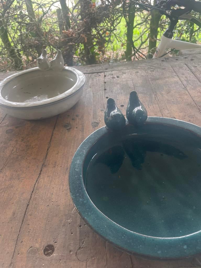 Vogel bad.  2, Tuin en Terras, Vogelhuisjes en Vogelbaden, Ophalen, Zo goed als nieuw