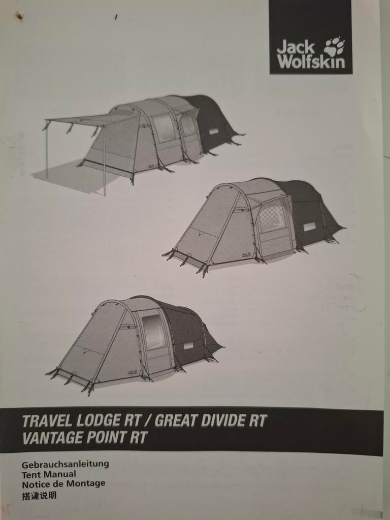 Jack Wolfskin 6 persoonstent, Ophalen