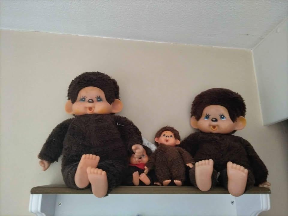 mon chichi vintage 2 grote en 2 kleine, Verzamelen, Ophalen, Zo goed als nieuw, Pop