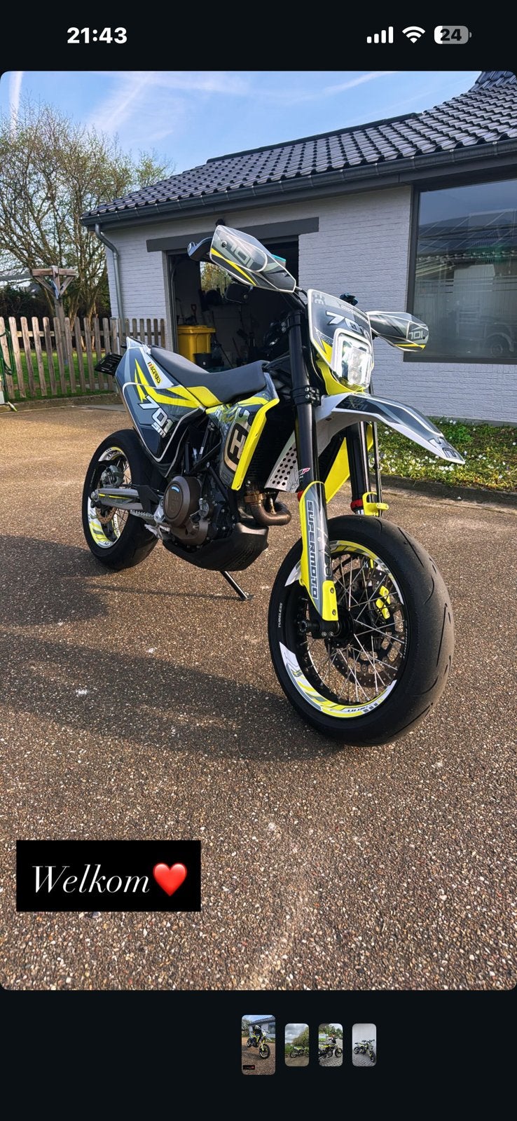 Husqavarna 701 supermoto, Particulier, SuperMoto